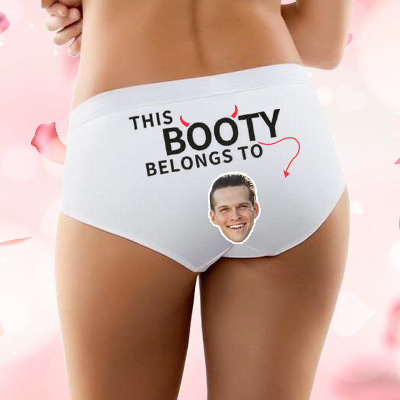 Personalized Picture Women's Underwear with Horns Pattern Exquisite Gift for Valentine's Day