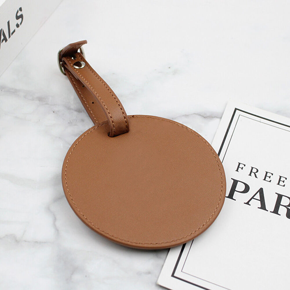 Porte-tee de golf rond personnalisé en cuir avec nom personnalisé, cadeau spécial pour garçons d'honneur