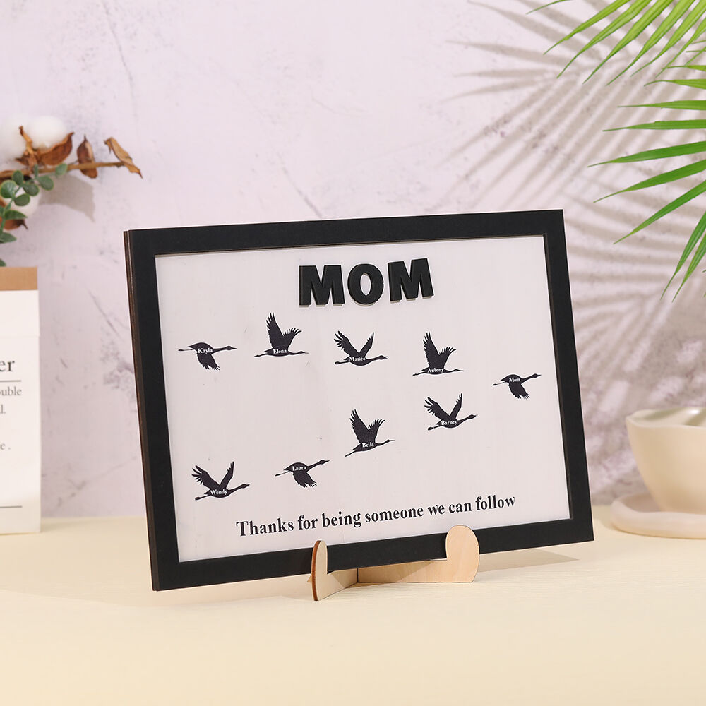 Personalized Photo Frame with Bird Names Cute Mother's Day Gift