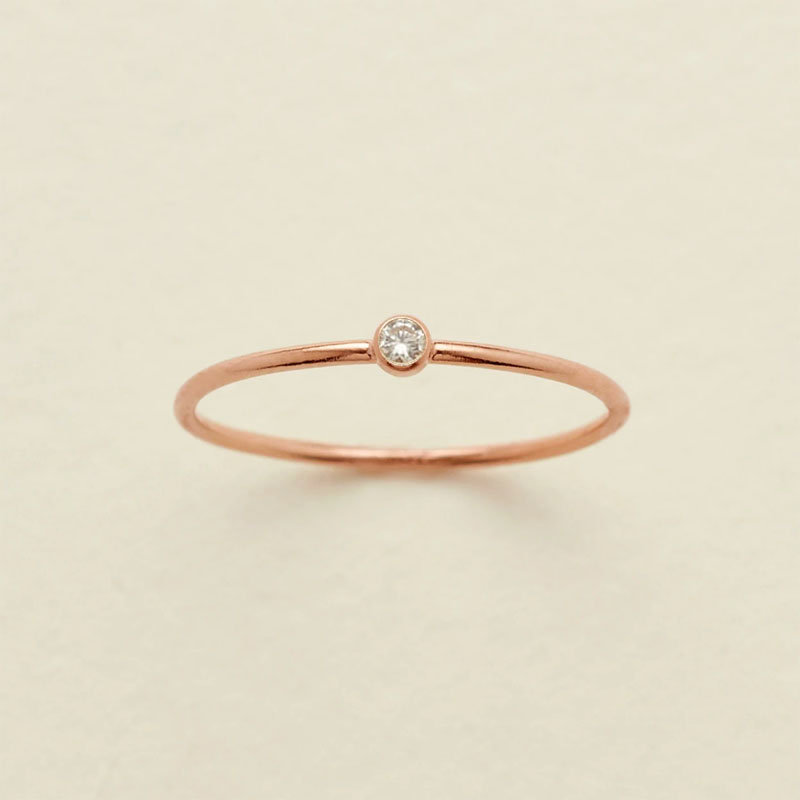 "Lucky Stone" Personalized Birthstone Ring