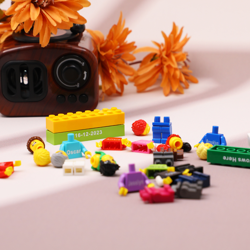 Personalized Building Block Minifigures Customized Family Images Fun Father's Day Gifts