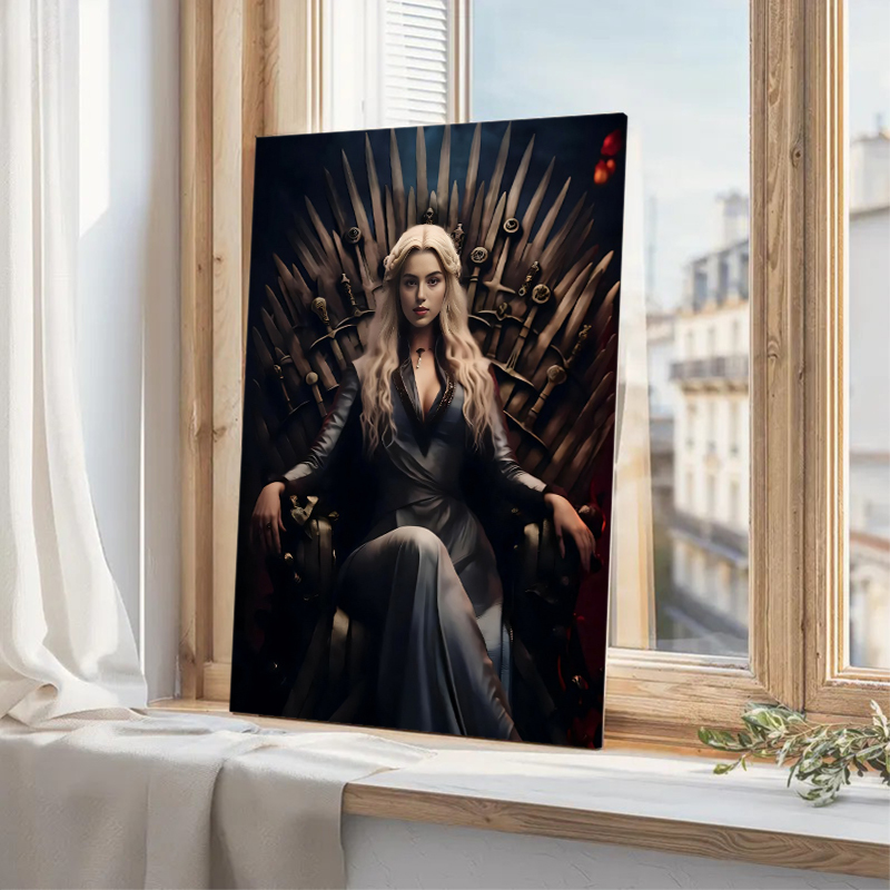 Personalized Queen Portraits with Custom Face Swap Cool Present for Friend