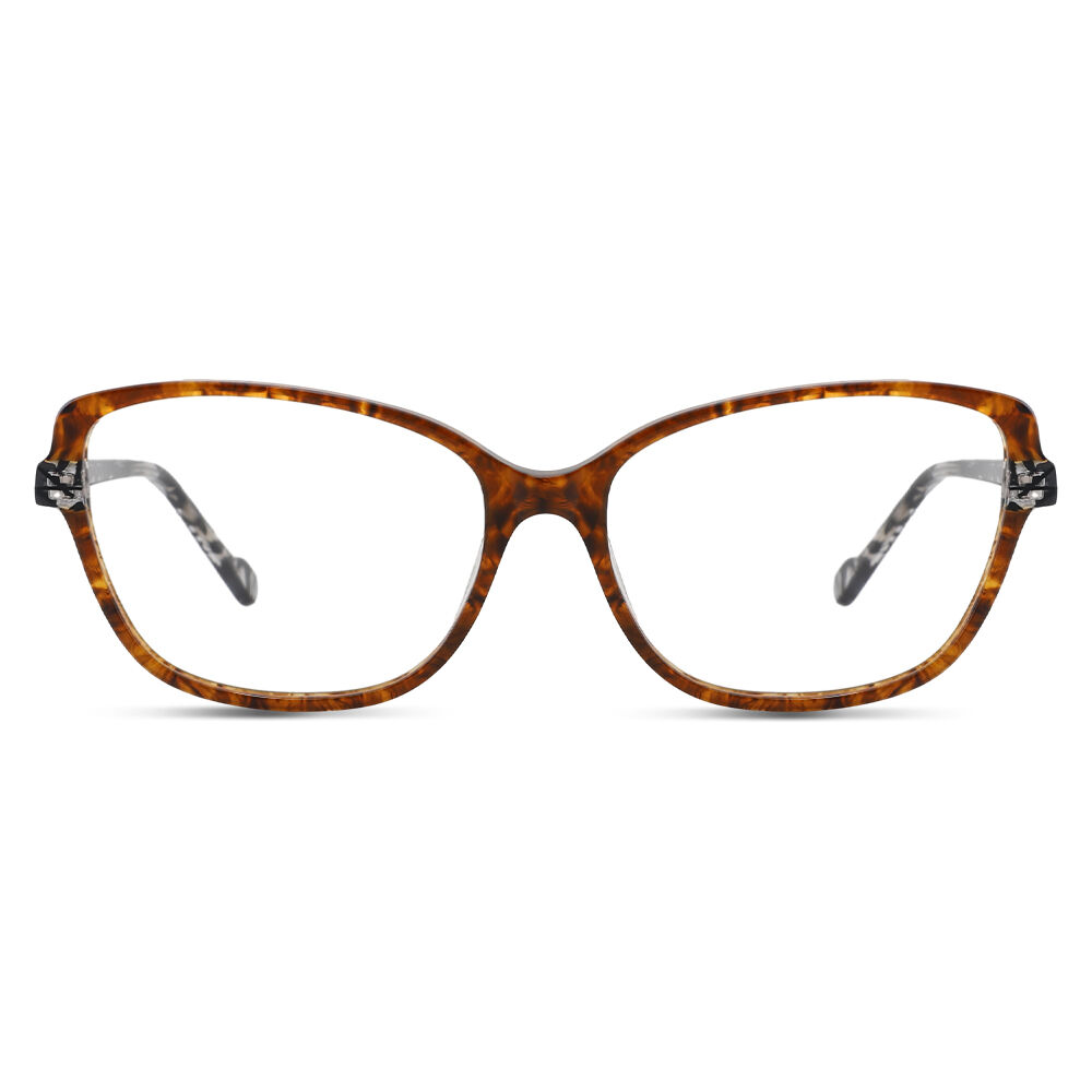 Hedy Cat Eye Brown Glasses
