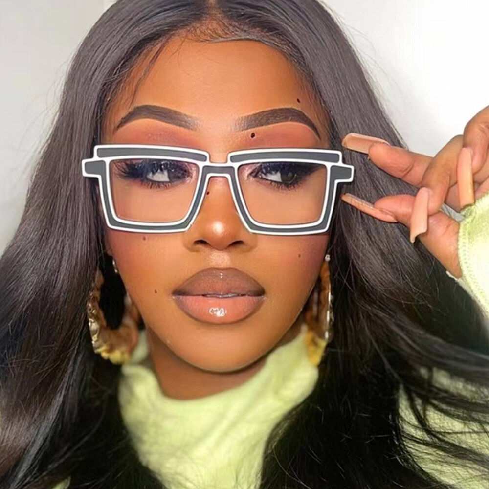 lossie Square Black Glasses