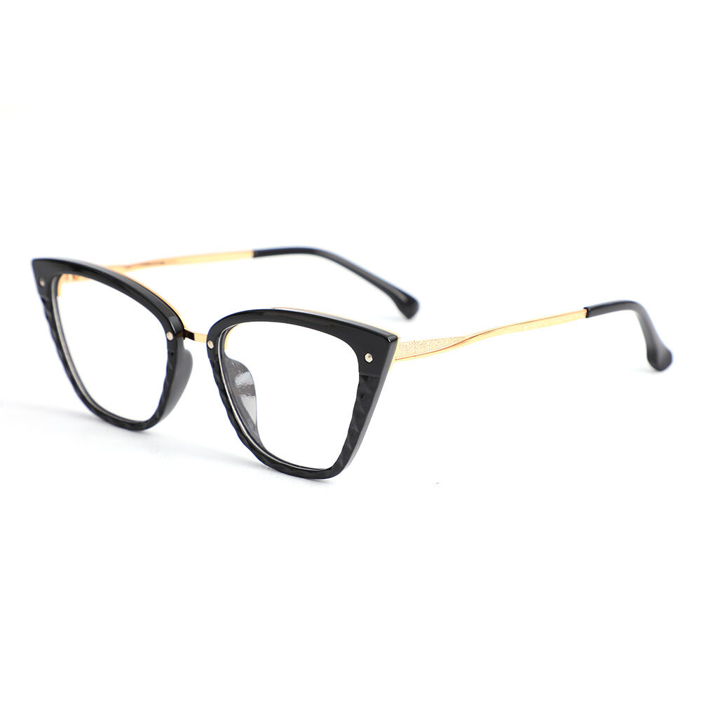 Daphne Cat Eye Schwarze Brille