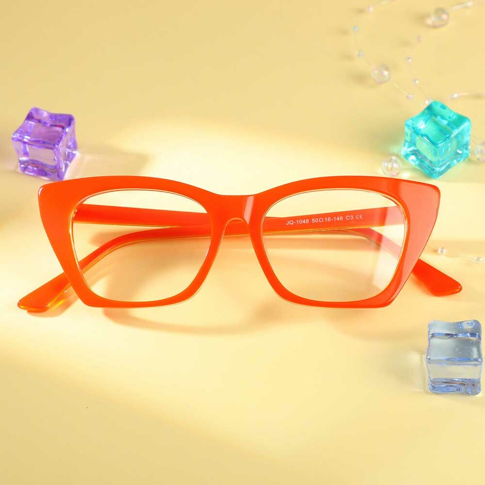 Ivy Cat Eye Orange Brille