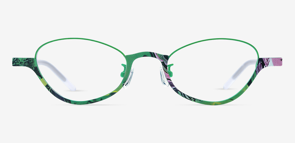 Dickey Grüne Cat Eye Brille