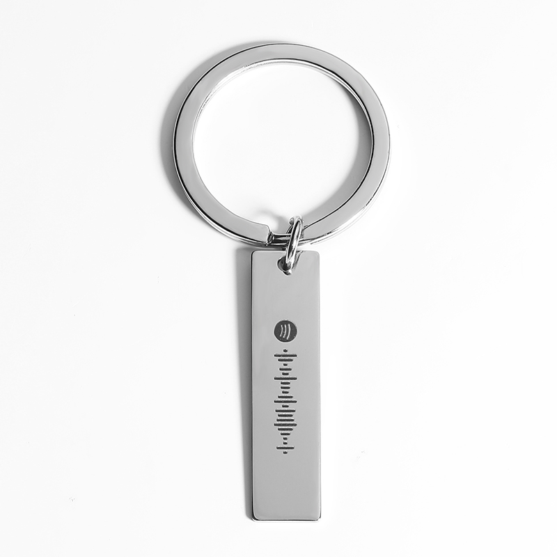 Scannable Spotify Code Custom Music Song Key Chain