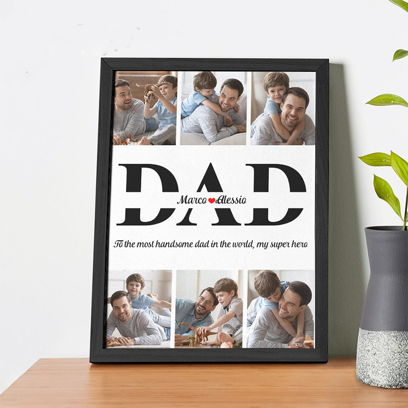 Personalized Photo Frame Warming Father's Day Gift