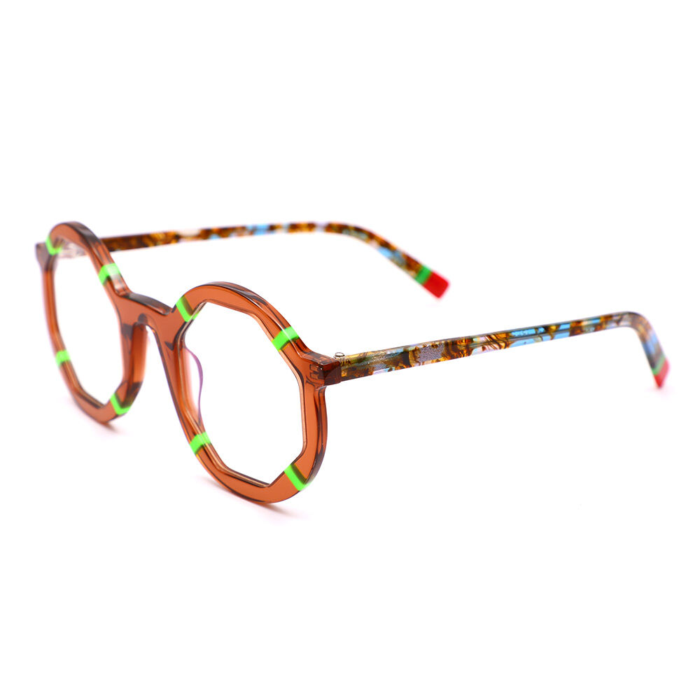 Lunettes de Vue Andrew Géométrique Marron