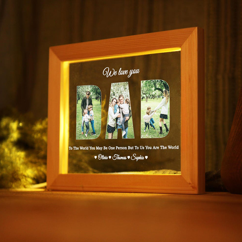 Personalized Picture Night Light Wonderful Father's Day Gift
