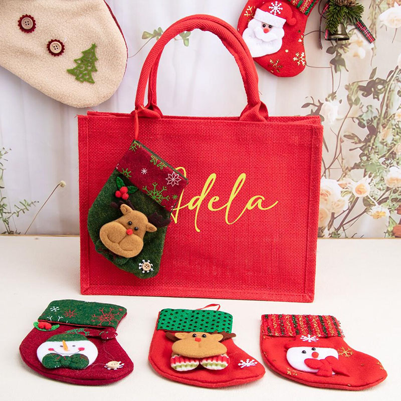 Personalized Name Christmas Gift Bags Special Present for Your Love