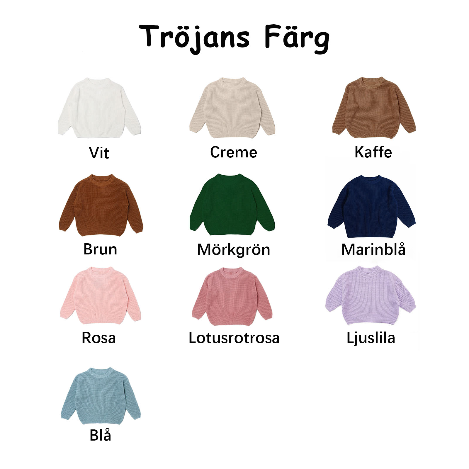 Personlig tröja med broderat namn en vacker present till barn