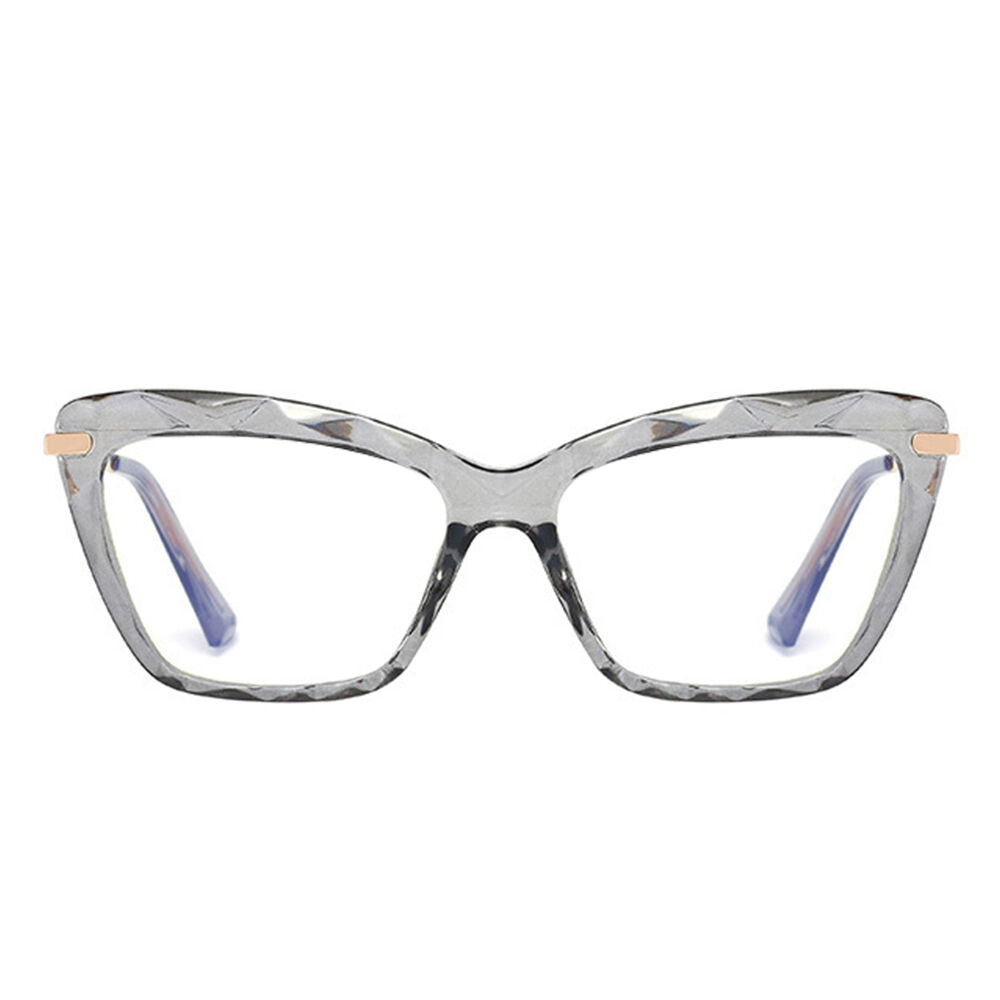 Occhiali da Vista Annaisha Cat Eye Grigio Chiaro 