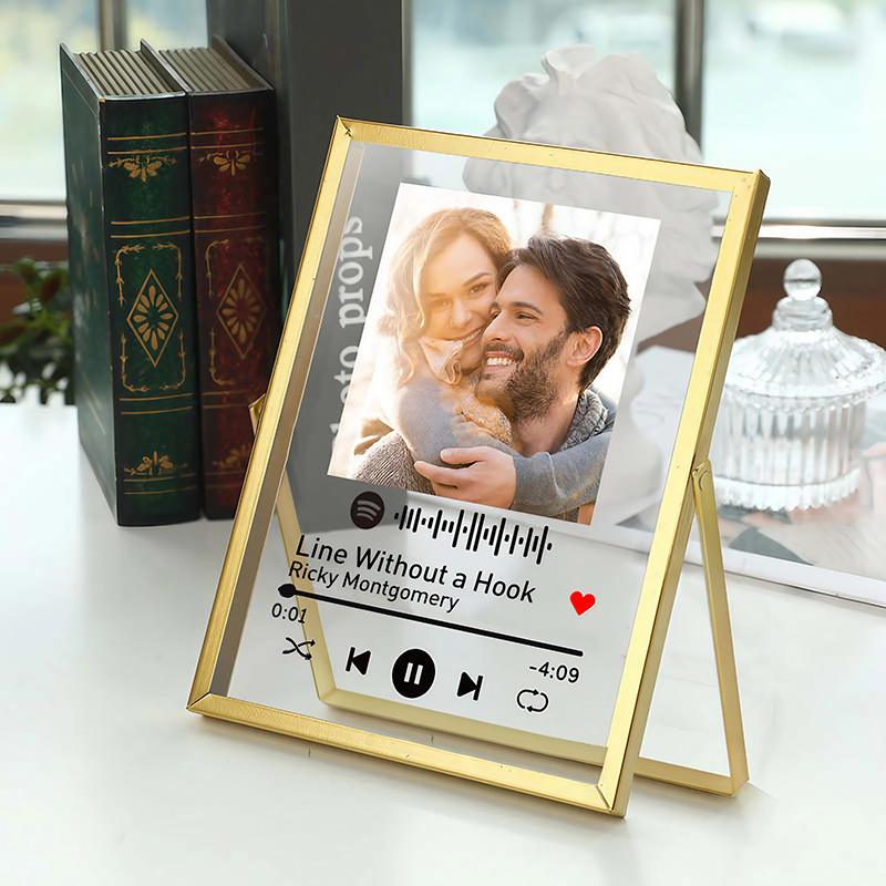 Personalized Picture Frame with Custom Spotify Code Creative Present for Family