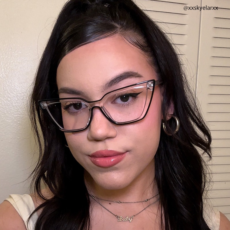 Elsa Cat Eye Schwarze Brille