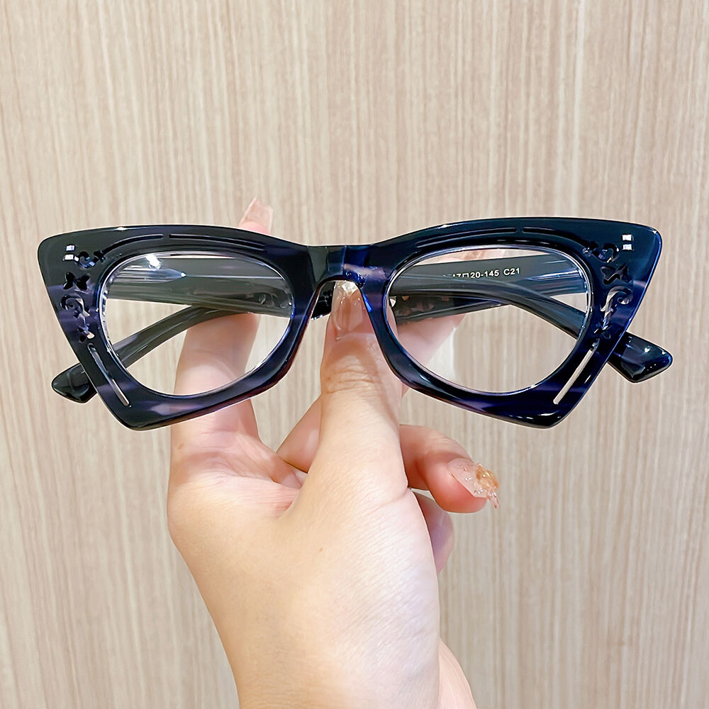 Occhiali da Vista Aldrida Cat Eye Blu