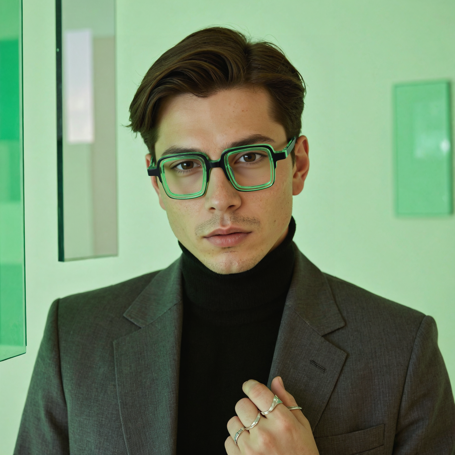 Harrod Square Green Glasses