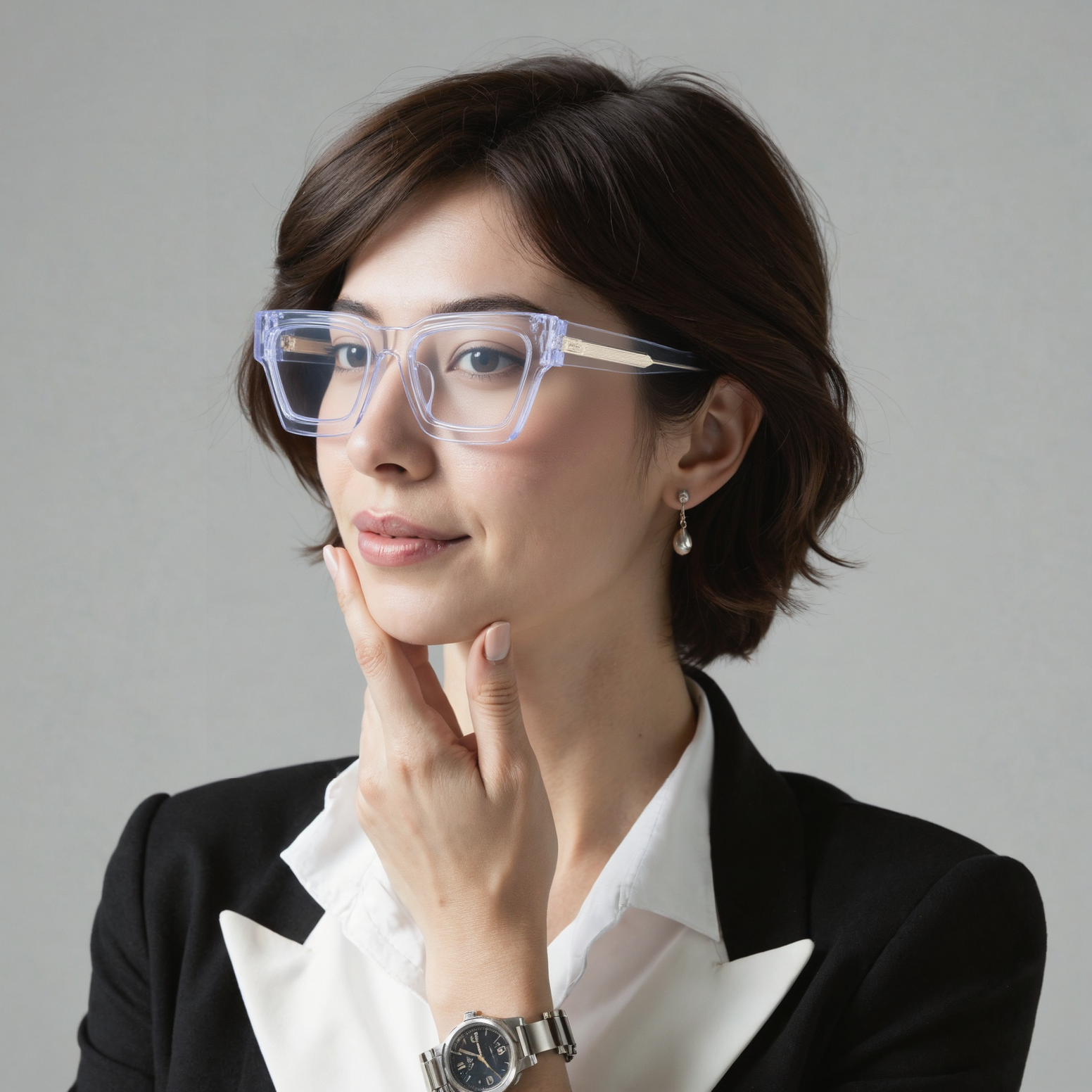 Eugene Quadratische Klare Brille