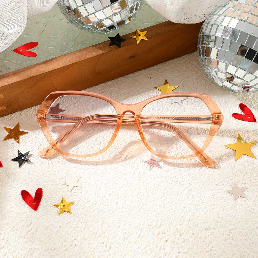 Occhiali da Vista Eddie Cat Eye Champagne 