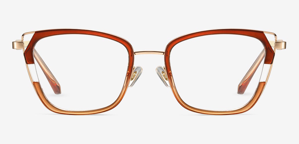 Omar Brown Cat Eye Glasses