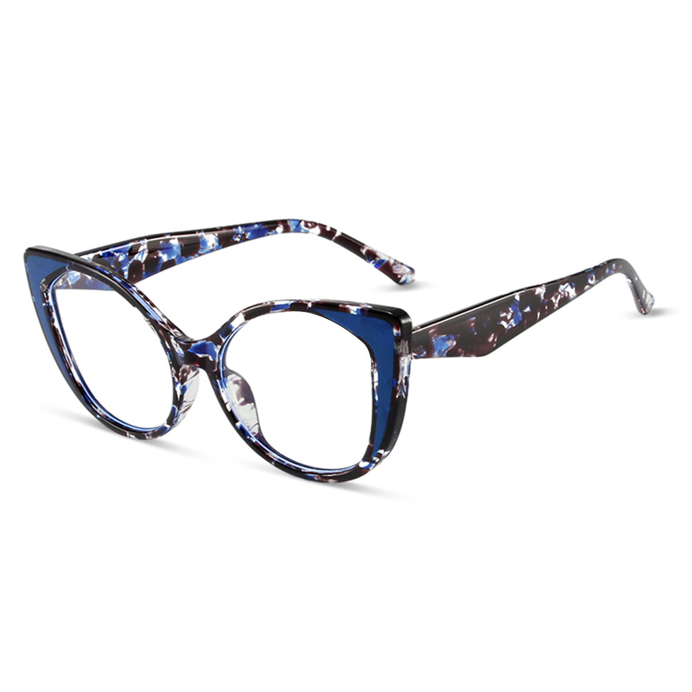 Moulton Cat Eye Blue Glasses
