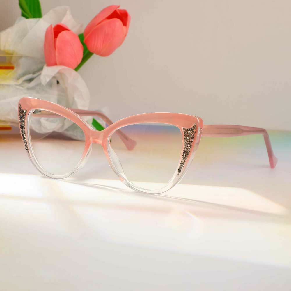 Ferguso Cat Eye Rosa Brille