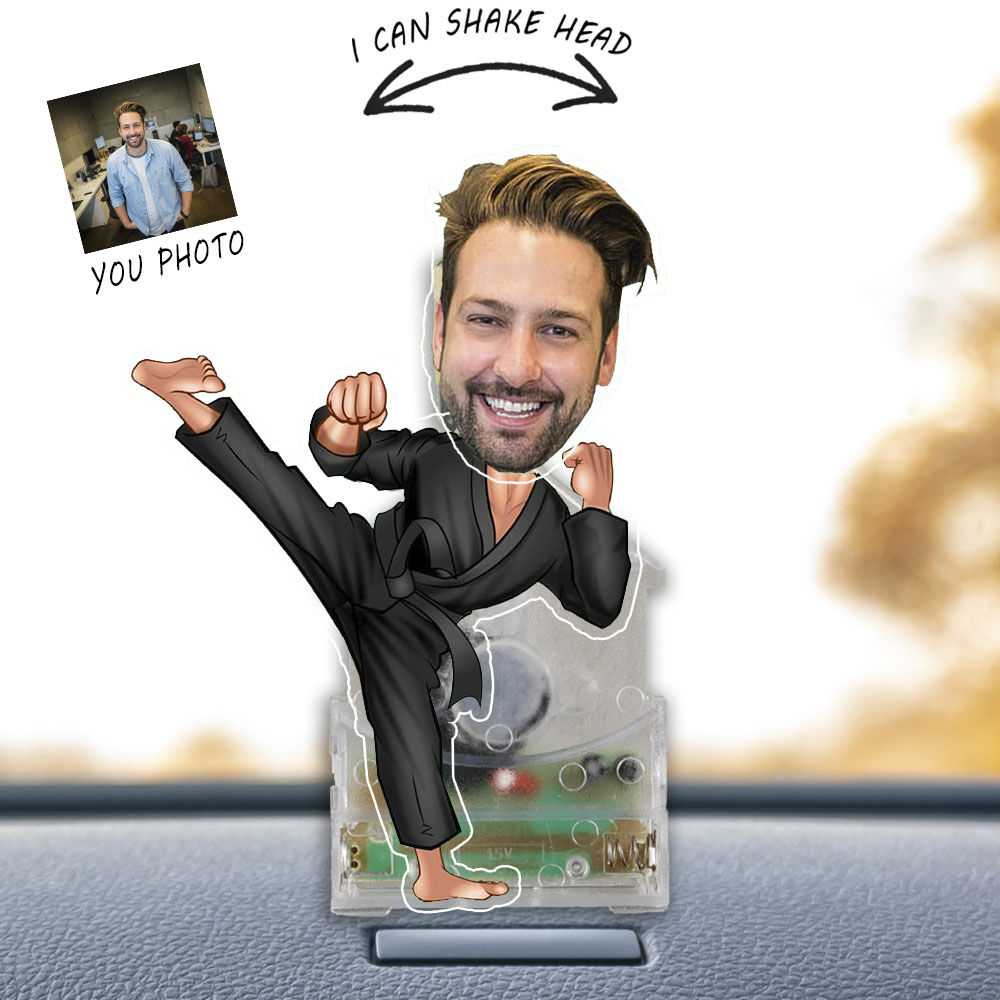 Personalized Bobblehead Acrylic Stand High Kick Taekwondo Design Cool Gift for Friends