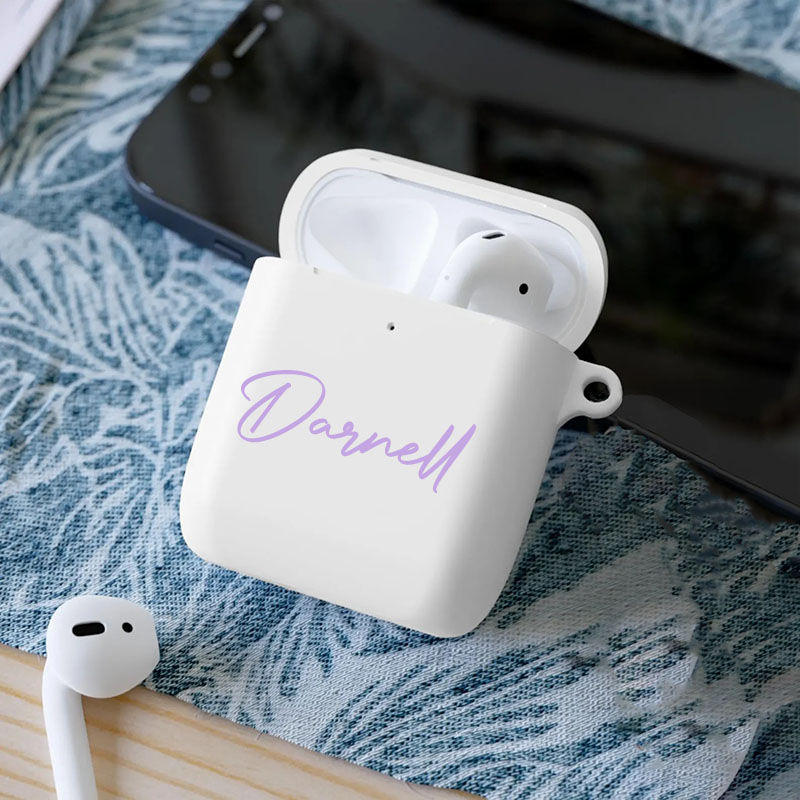 Estuche para auriculares Airpods con nombre personalizado: un regalo precioso para tus amigos.