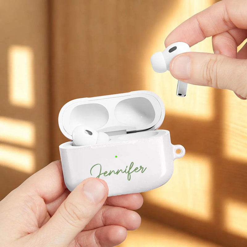 Estuche para auriculares Airpods con nombre personalizado: un regalo precioso para tus amigos.