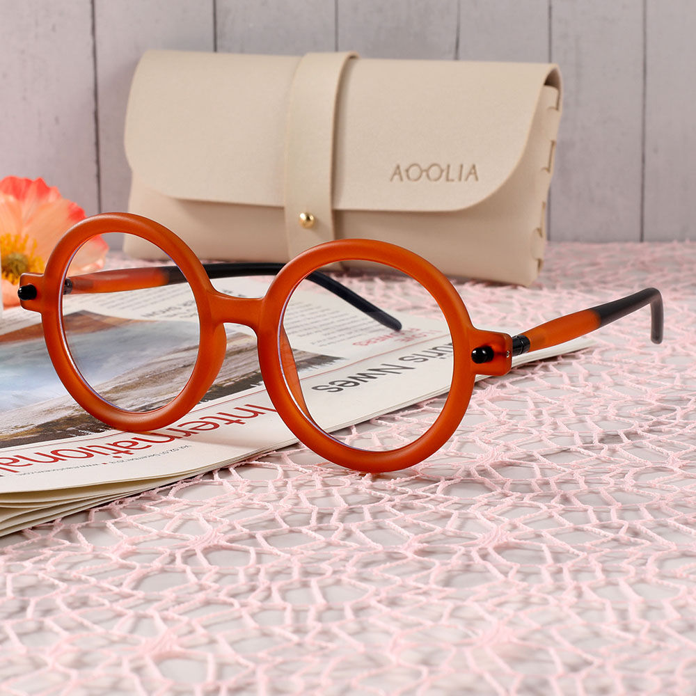 Lunettes de Vue Ice Cream Ronde Orange
