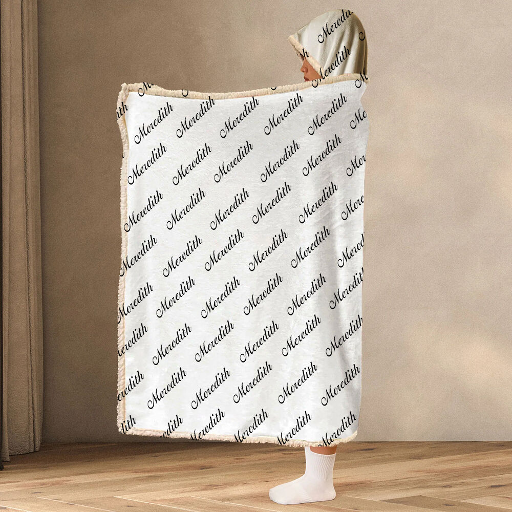 名入れ 着る毛布 ルームウェア ブランケット オーダーメイド