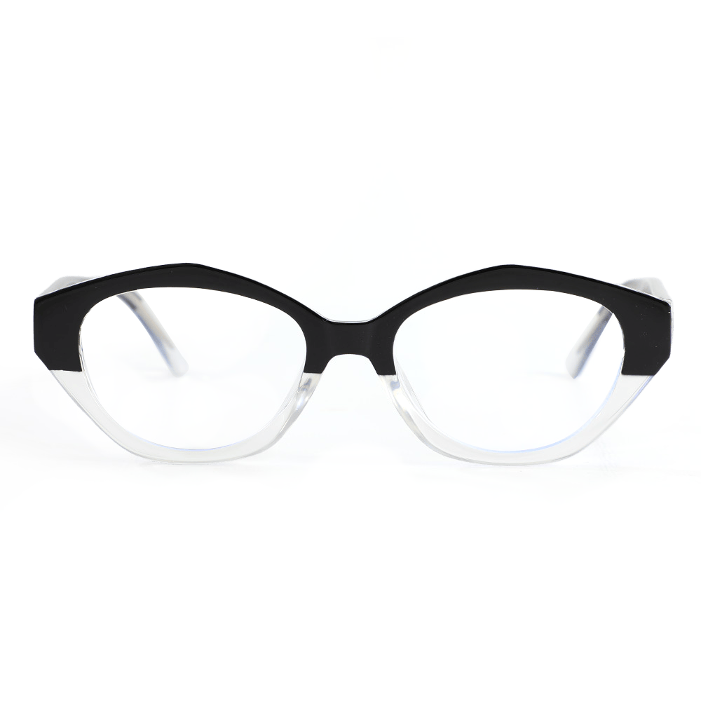 Lunettes de Vue Bobby Ovale Noir Transparent 