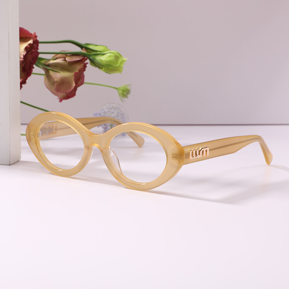 Maree Oval Yellow Glasses