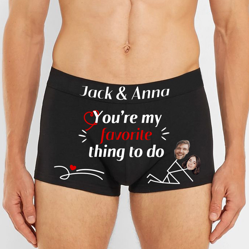 顔写真 似顔絵 名入れ 男性用 下着 パンツ カスタマイズ