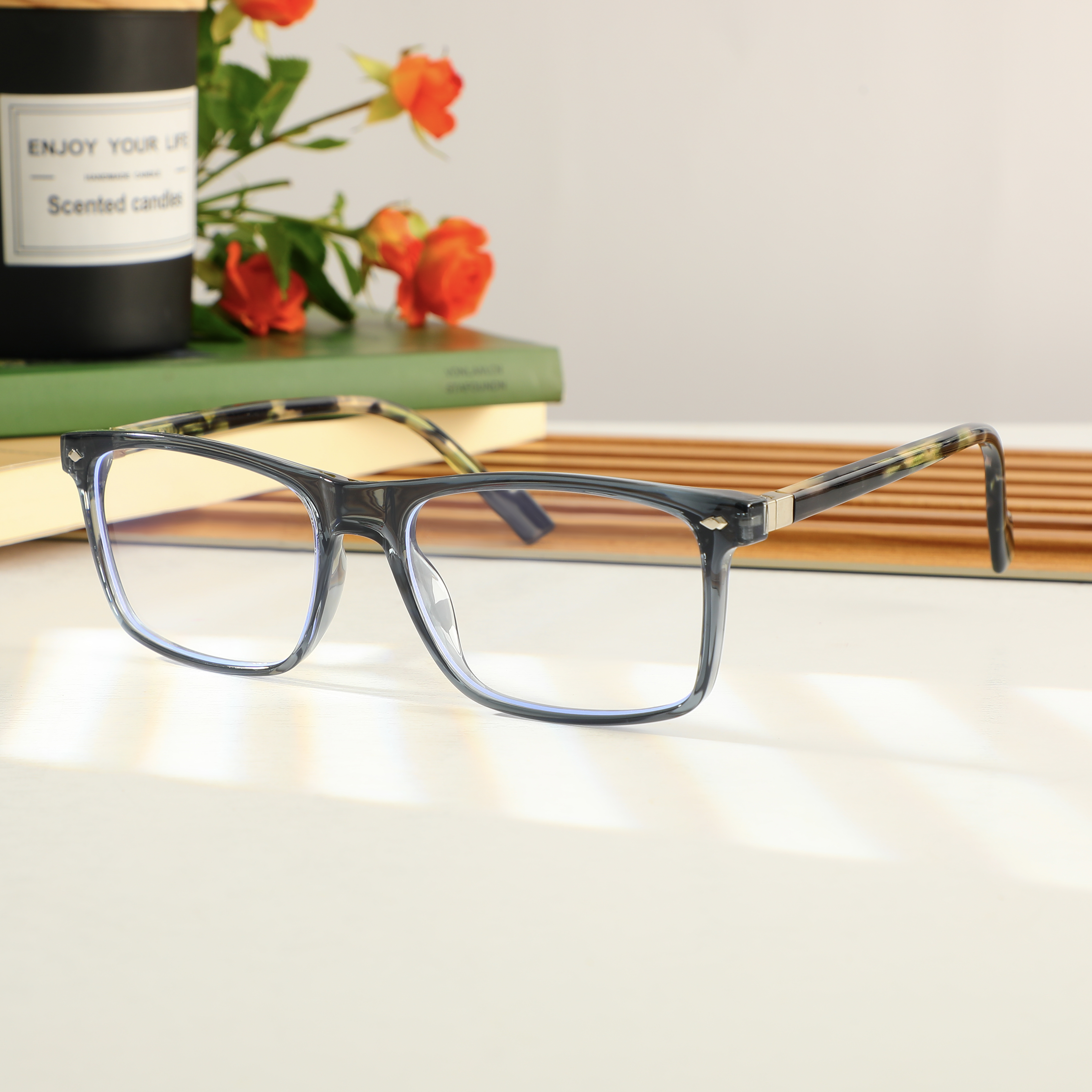 Occhiali da Vista Gresham Rettangolare Blu 