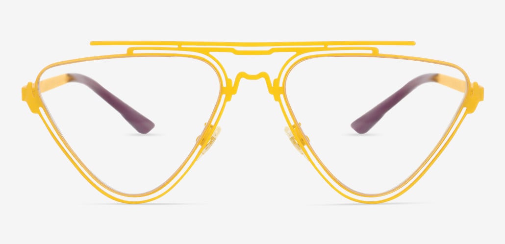 Micah Lunettes Aviateur Jaunes