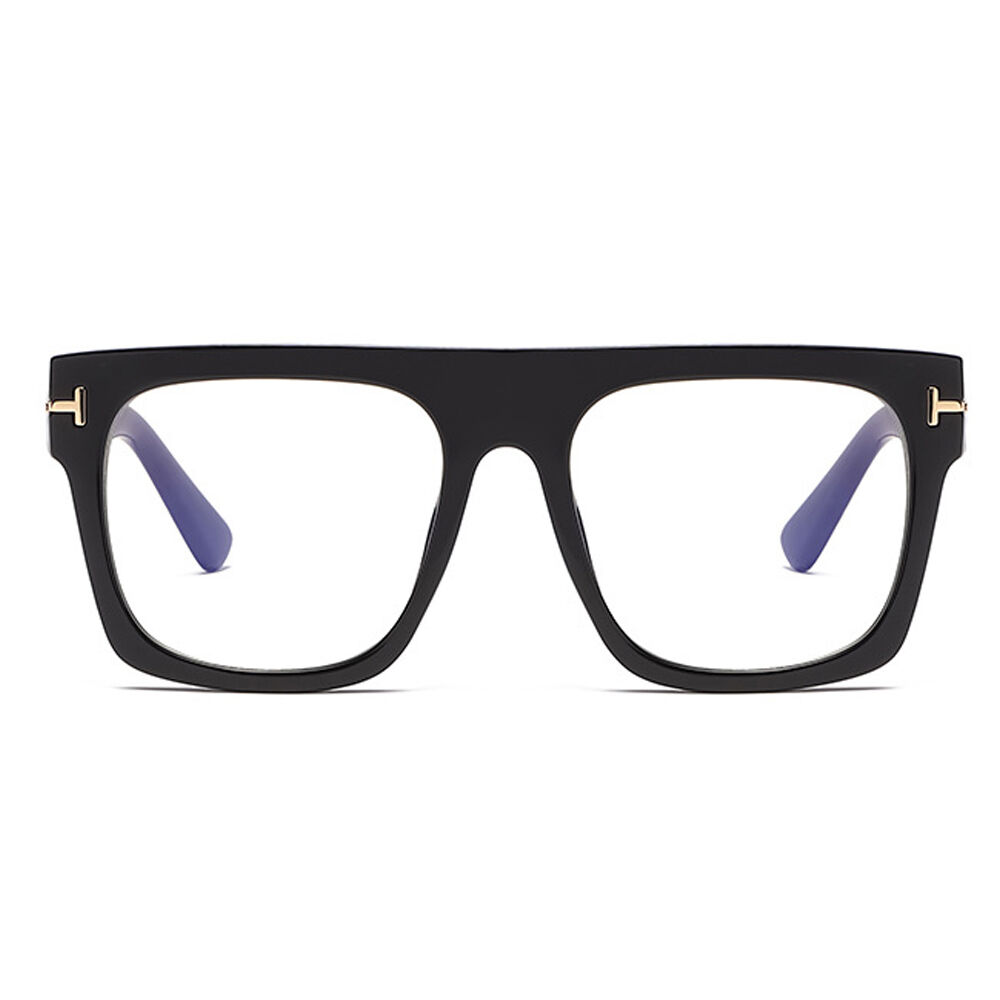Vibrant Square Black Glasses