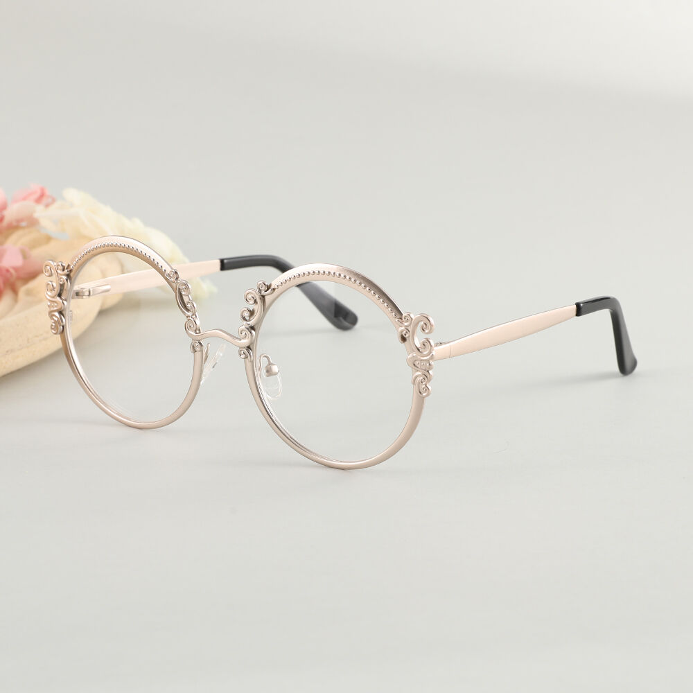 Juliana Round Gold Glasses