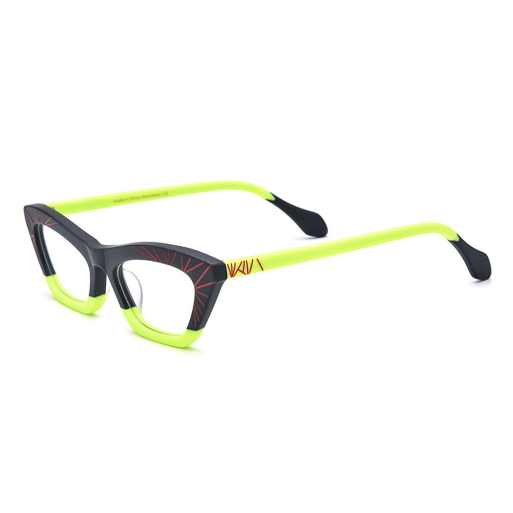 Farrah Cat Eye Green Glasses