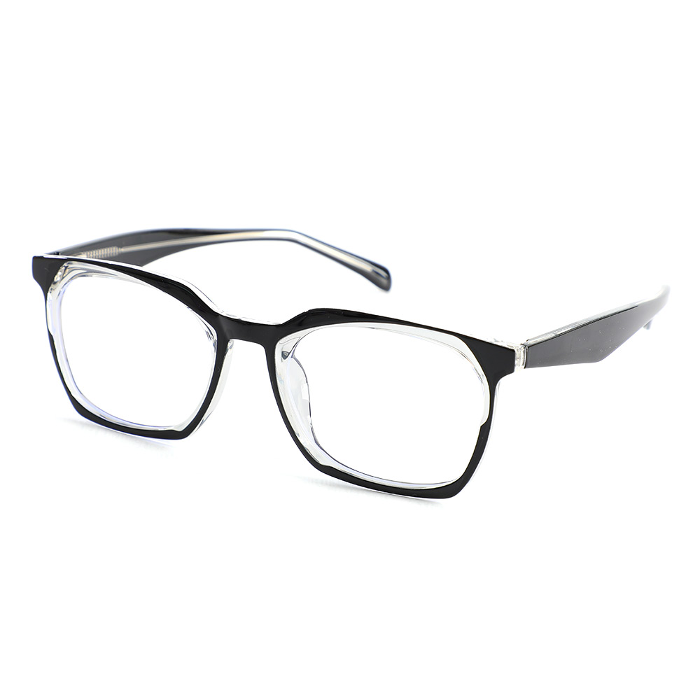 Ted Rechteckige Schwarze Brille