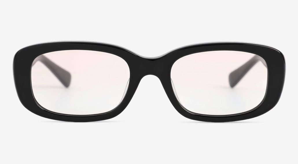 Aurora Black Rectangle Sunglasses