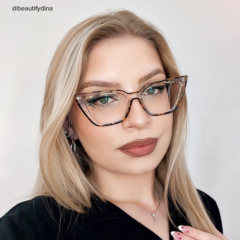 Elsa Cat Eye Schildkröte Brille