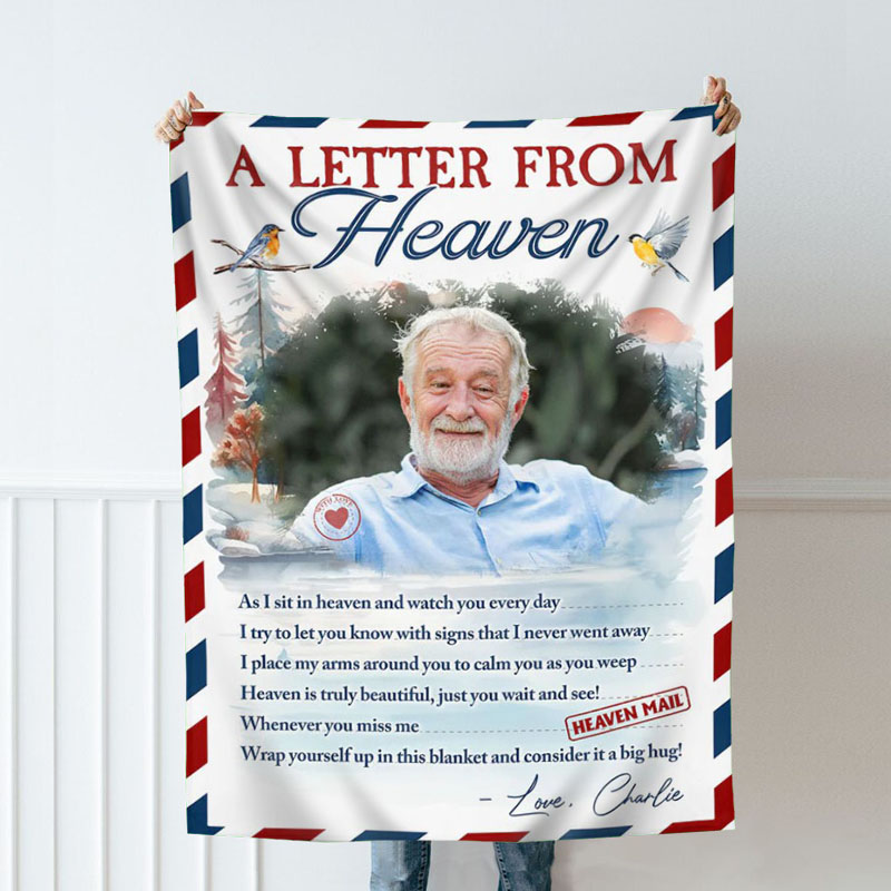 Spersonalizowany koc ze zdjęciem z pięknym tłem Wzruszający prezent dla najlepszej osoby