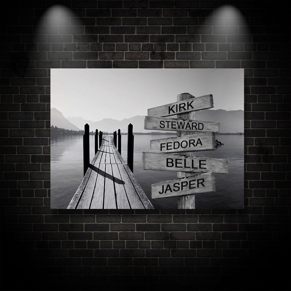 名入れ ストリート サイン キャンパス ウォール アート オーダーメイド