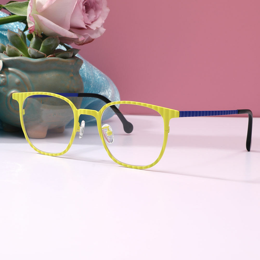 Chade Quadratische Gelbe Brille