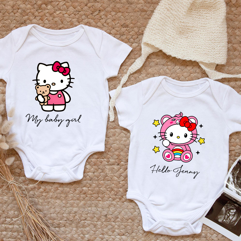 Onesie personalizzate per bebè Design simpatico di gattini Regalo adorabile per la festa del bebè per la nuova mamma