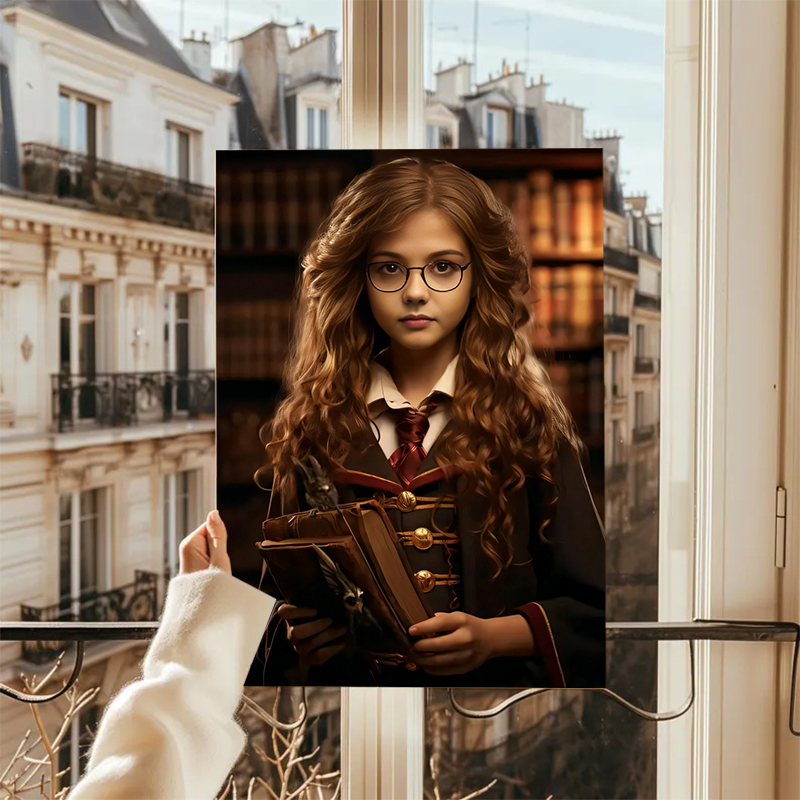 オーダーメイド 魔法使い 肖像画 写真入り 顔入れ替え キャンバス プレゼント