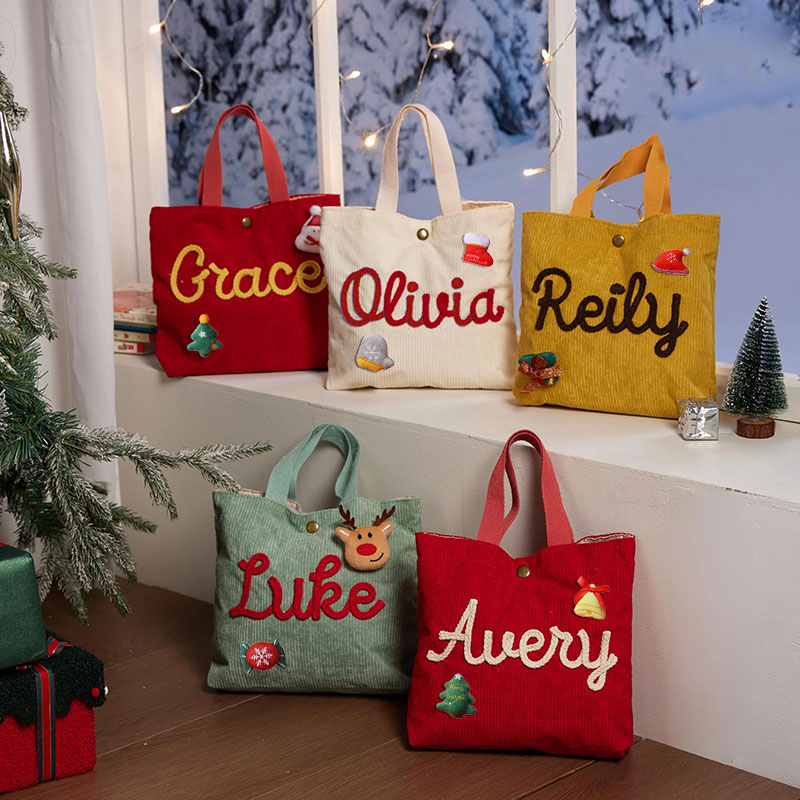 Personalized Name Bag with Cute Decor Interesting Gift for Bestie