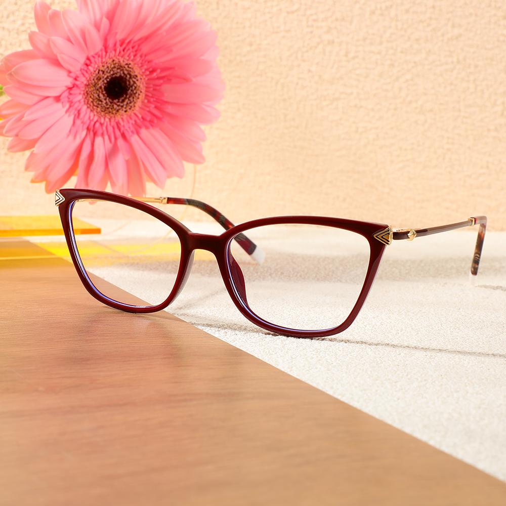 Occhiali da Vista Malthus Cat Eye Marrone 